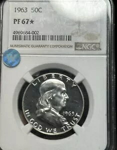 1963 PF67 �X�^�[ NGC �T�C�g �z���C�g �t�����N���� �n�[�t�_���[ �J�� �J���I �v���[�t �u���X�g PR67