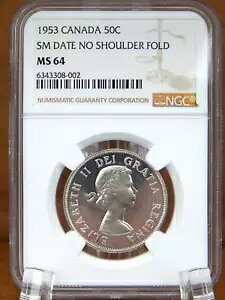 1953 Ji_ 50 Zg X[ fCg V_[tH[hȂ NGC O[h MS64 (BT337)