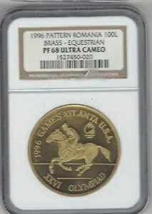1996 p^[ [}jA 100 C - ^J Equestrian NGC PF68 JI