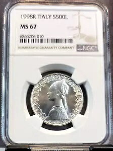 1998 C^A Vo[ 500  lbTX E[} NGC MS 67 uCg WF RC
