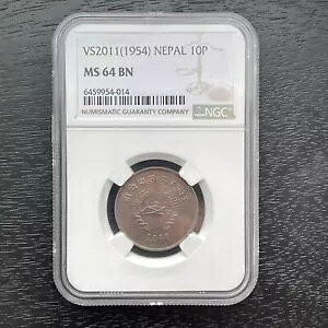 �l�p�[�� 10 �p�C�T 1954 VS-2011 NGC MS 64 BN 6459959-014 �g�b�v�|�b�v�I