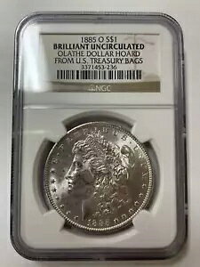 1885-O $1 ���[�K�� �V���o�[ �_���[ NGC �u�����A���g�����ʃI���C�X �_���[�̕��