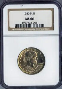 1980 P X[U B A\j[ h NGC MS66 SBA i??