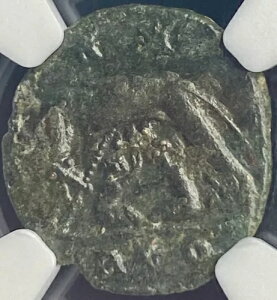 SheWolf & Twins NGC グレード VF 古代ローマ コイン コンスタンティヌス 330-340AD 本物