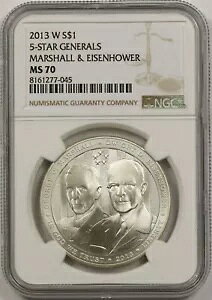 2013-W 5 �����R�}�[�V���� �A�C�[���n���[ $1 NGC MS 70 ���_���L�O