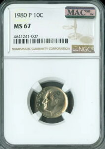 1980 �v���[�Y�x���g �_�C�� NGC MS67 2 �Ԗڂ̍ō����O���[�h MAC �X�|�b�g���X�B