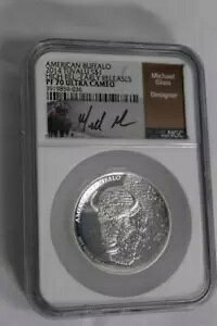 �A�����J�� �o�b�t�@���[ 2014 �c�o�� $1.999 �V���o�[ NGC PF70 �E���g�� �J���I �A�[�e�B�X�g��������