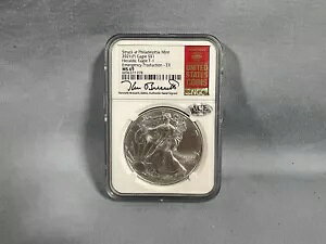 2021 $1 Heraldic EAGLE T-1 NGC MS69 Kenneth Bresett [Xً}[X