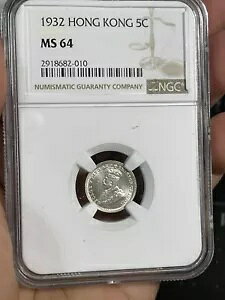 1932 ` 5 Zgd NGC MS64