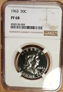 1963 �N�t�����N���� �n�[�t�_���[ NGC �O���[�h PF 68�A�u���X�g �z���C�g �����X�^�[ �W�F�� (004)�B