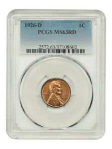 1926-D 1C PCGS MS63RD - �����J�[�� �Z���g (�E�B�[�g ���o�[�X)