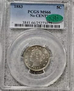 1883 5C �Z���g ���o�e�B�[ �j�b�P���Ȃ� - �u�Z���g�vPCGS MS66 CAC MONSTER �Ȃ�!