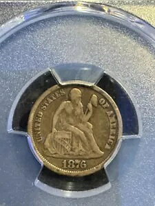 1876 CC 10C PCGS F-15 DDO FS 101AF-106 x CC