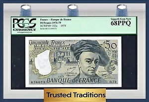 TT PK 152a 1976-79 �t�����X 50 �t���� PCGS 68 PPQ �f���炵����� �V�i �ׂ������̂͂���܂���