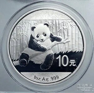2014 CHINA PANDA Bamboo TEMPLE of HEAVEN �V���o�[ 10 �������R�C�� PCGS i89075