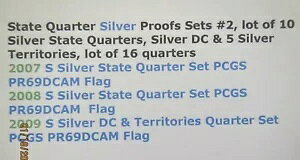 2007 ` 2009 Vo[ Vg Xe[g NH[^[Y DC PCGS PR69DCAM bg 16 PCGS {bNX