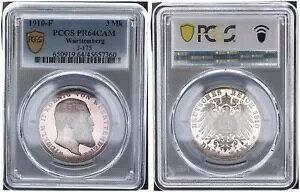 exN 3 }[N 1910 F - Bw 2  - Pf - PCGS PR64CAM 90942