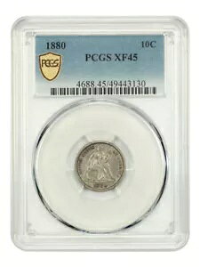1880 10C PCGS XF45 - ���o�e�B �V�[�e�b�h �_�C��