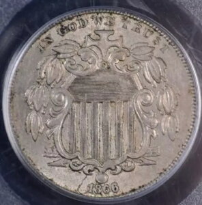 1866 CYV[ht jbP PCGS MS 62 Ƃd̂O[̕\
