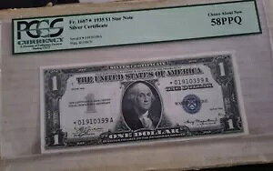 Fr.1607* 1935 1 VBؖBX^[m[g PCGS 58 PPQ