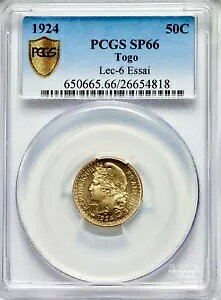 g[S tXAn 50 T`[ 1924 ESSAI PCGS SP66