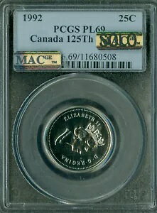1992 Ji_ 25 Zg PCGS PL69 PQ MAC SOLO ōO[h MAC X|bgX *