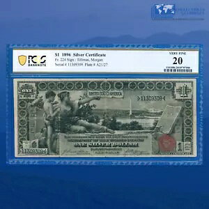 Fr.224 1896 $1 1 �h����ؖ����u����m�[�g�v�APCGS 20 #09309