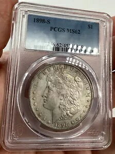 1898-S [K Vo[ h PCGS MS 62 VNȃIWi̕\ʂ͂܂