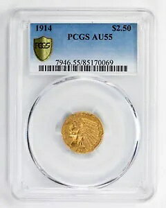 1914 č $2.50 CfBA NH[^[ C[O  - PCGS AU-55