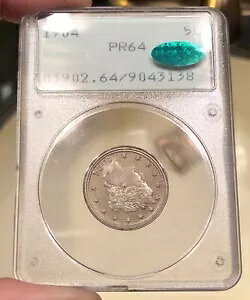 1904 �v���[�t ���o�e�B V �j�b�P�� �O���[�h PR64 by PCGS CAC ���g���[ �I�[���h �O���[�� �z���_�[ PQ+