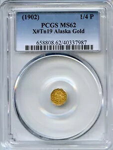 1902 �N 10 �� Ind Left 1/4 �s���` �A���X�J �S�[���h X-Tn19 / PCGS MS62 AK4