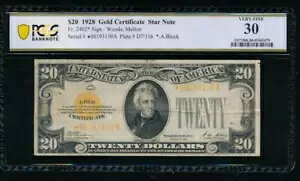 AC Fr 2402* 1928 $20 S[hؖ X^[m[g PCGS 30