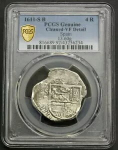 1611 �Z�r���A 4 ���A�� COB PCGS VF �t�B���b�v III �A�b�Z�C���[ B 1600 �N�� �V���o�[�A���n����