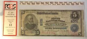 1902 �N $5 PB ������s�� - CH #5331 FNB �~�b�h�����h MD: FR-607 PCGS APP F-12