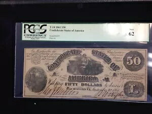 1861�N $50��R���� PCGS NEW 62