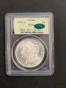 1879-S $1 ���[�K�� �V���o�[ �h�� PCGS MS66 CAC