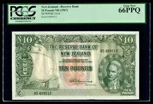 �j���[�W�[�����h - 10 �|���h - �ŏI�v���t�B�b�N�X - �t���~���O - AS499512 - PCGS 66PPQ