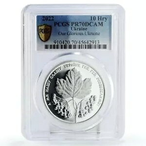 �E�N���C�i 10 �O���u�i ���b�h �K�}�Y�~�̉� �h���̃E�N���C�i PR70 PCGS Ag �R�C�� 2022