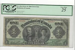 1911 h~jI Iu Ji_ DC-18b $1  ;PCGS **VF-25**SN# G-795257