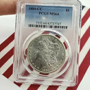 1884 CC PCGS MS64 K h $1 oeB Eh C[On 1 