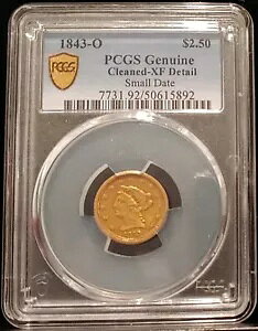 1843-O $2.5 X[ fCg PCGS XF ڍׁAVXu!