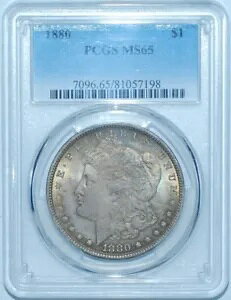 1880 P PCGS MS65 �����K�� �V���o�[ �_���[