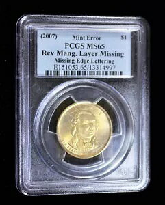 John Adams $1 W[ G[ }O C[ƃGbW ^[̌ PCGS MS-65 t[ S/H