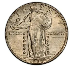 1926-D 25c ����ɗ����o�e�B �N�H�[�^�[ �f�C�g - PCGS �S�[���h �V�[���h MS 64