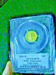 2016-W 1/10 10c S[h }[L[ _C 100 NLO- PCGS SP70 t@[Xg XgCN