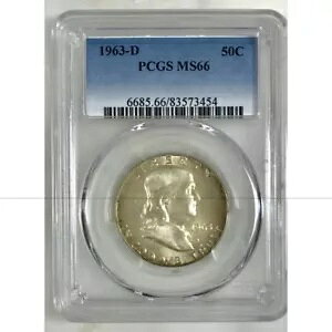 Vo[ 1963 D tN n[t PCGS MS66 ***Rev.^C̃X^bV*** #3454