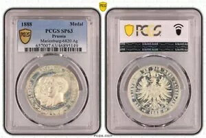 �h�C�c�鍑 �O�c��N ��،M�� 1888�N PCGS SP63