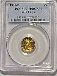 A3956/255APCGS PR70DCAM S[hC[O 1990 1/10 IX