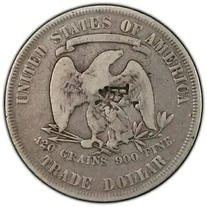1877-P Trade Dollar PCGS VG08 Chop Marks �J�I���W�i�� ���S�ȊO��