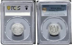 3. ���C�q 1 �}�[�N 1939 G �j�b�P�� ���A �C���[/Mzz�B�V���ɃG���{�X���H���{���� PCGS MS64 90845-